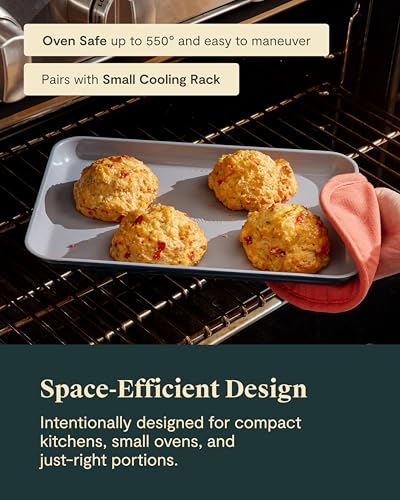 Caraway 9x13" Non-Stick Ceramic Small Baking Sheet - color: Perracotta, size: Small 9" x 13"