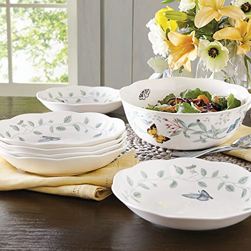 Lenox Butterfly Meadow Porcelain 7-Piece Dinner Bowl Set for 6 - style: 7-Piece Bowl Set
