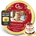 Cakebon Cake Boards 12" Gold Round Cake Drums 1/2" Thick Smooth Edge 6Pack - color: Gold, size: 12 Inch