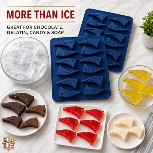 MasterPieces Game Day Set - FanPans NFL New England Patriots - Silicone Ice Cube Trays Two Pack - Dishwasher Safe - style: New England Patriots