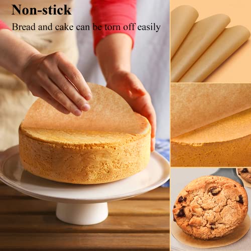 DISSKNIC 200PCS Unbleached Parchment Paper for Air Fryer Liners,9x13 Inch Precut Parchment Paper for Baking Sheet,Best Baking Supplies Baking Paper for Toaster Oven,Cookie sheet,Baking pan,Bread pan