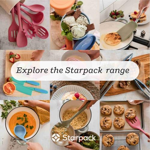 Starpack 'Head Turner' Premium Silicone Turner Spatula, 11.4" Slotted Spatula - Up-to 600°F High Heat Resistant Silicone Slotted Spatulas for Cooking, LFGB Grade Non Stick Rubber Turner Spatula - color: Earthy Pink, size: Standard 11.4"