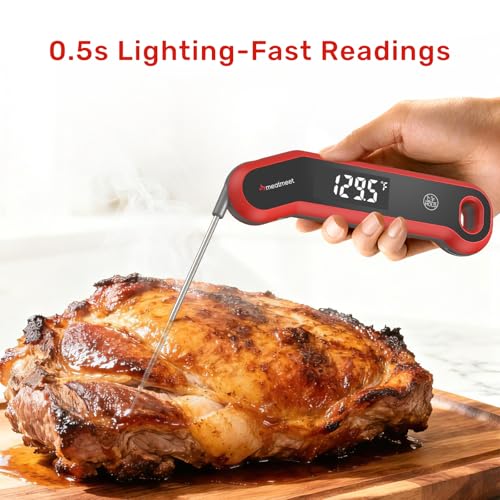 0.5 Sec Instant Read Meat Thermometer Digital, ±0.5℉ Accuracy