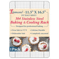 Cooling Racks 11.5 x16.5 in, Tight-Wire Stainless Steel Baking Rack 1-Pack - size: 11.5“ x 16.5”-1 Pack