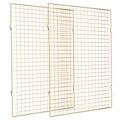 Briout 2PCS Cooling Rack for Cooking and Baking, 16" x 10" Wire Rack, Gold - color: Gold, size: 16"x10"-2PC