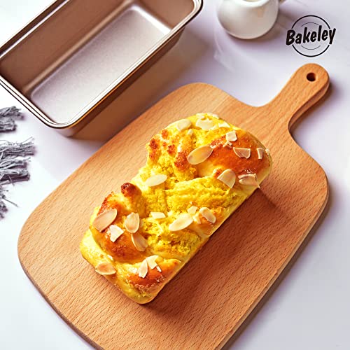 6x3 Inch Mini Loaf Pan Set of 4 Nonstick Carbon Steel Pans for Bread Baking - size: 6x3" 0.7Lb 4Pcs