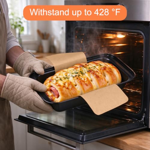 100 Pcs 9x5 in Loaf Pan Liners for Baking Bread Pan Parchment Paper - size: 9.85*5.12 inch