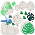 Tropical Leaf Silicone Molds Monstera Leaves Fondant Mold - color: Style O