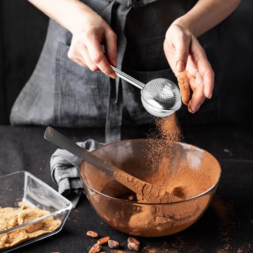 Stainless Steel Baker's Dusting Wand Powdered Sugar Shaker Duster Sifter