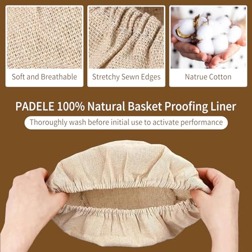 6 Packs Round Banneton Basket Liner for Bread Proofing Cover, 9 inches