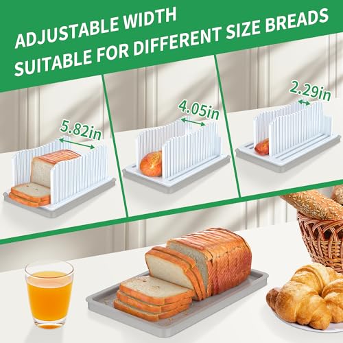 CAWIU Bread Slicer for Homemade Bread, Adjustable Width Bread Slicing Guide - style: Bread Slicer