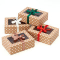 Christmas Cookie Boxes with Window & Ribbon (20 Pack) Baked Goods Packaging
