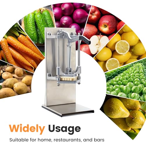 BIEAMA French Fry Cutter with 4 Blades, 1/4", 3/8", 1/2" & 8 Wedge - size: 1/4" & 3/8" & 1/2 & 8-wedge (Vertical Machine)