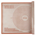 Silicone Pastry Mat 36X24 inch Baking Mat Large Dough Mat with Measurements - color: Red, size: 36"L x 24"W