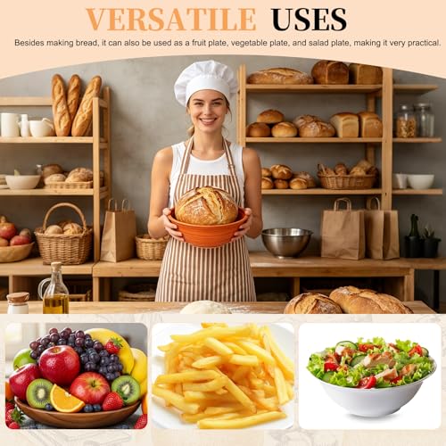 uxcell 2Pcs Silicone Bread Proofing Basket 9.3" Round Sourdough Lavender - color: Lavender, size: 23.5 cm / 9.3 Inch
