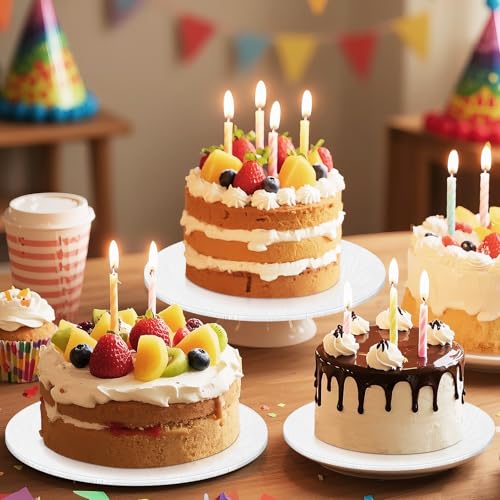 10 Inch Cake Drum, Cake Boards 10 Inch Round, 1/4" White 8in 10in 12in 14in Cake Drums Cardboard Base Board Circles for Pizza Wedding, 2 Pack - size: 10 Inch