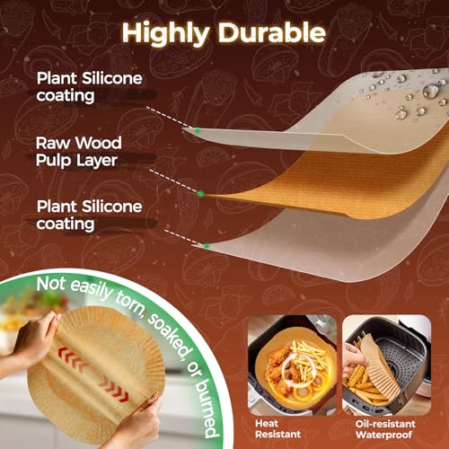 Ctizne 420PCS Air Fryer Liners Disposable for 6.5" Square Air Fryers - size: 6.5" Square