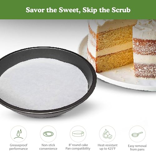 Regency Parchment Paper Circles For Round and Tube Pans, 8", 25 each - size: Pack of 50, style: 8" Round & Tube