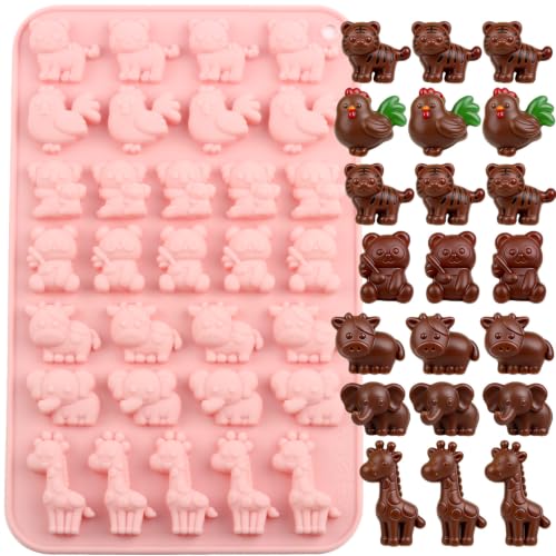 31 Cavity Animal Silicone Chocolate Molds