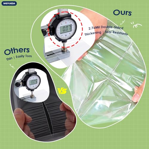 12x16 IN Clear Self Sealing OPP Cellophane Bags, 50 Pcs, Clear Plastic Bags for Clothes, Shirts, T-Shirts & Clothing Resale Packaging - size: 12X16"