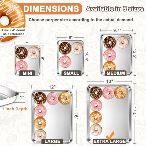 17.5"x13" Baking Sheet Pan(1Pc), Joyfair Stainless Steel Toaster Oven Tray - size: 17.5"x13"