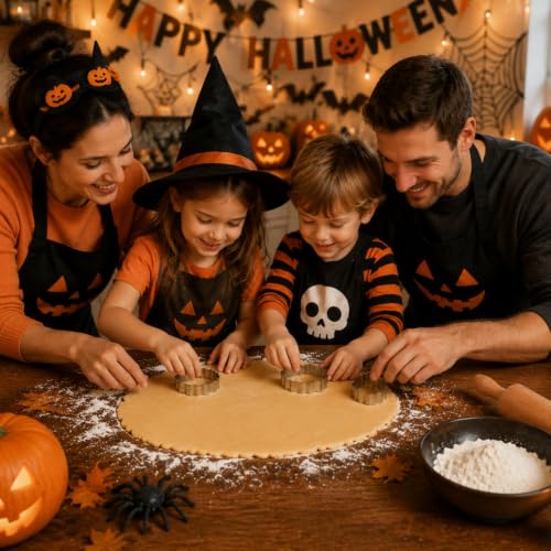 7PCS Mini Halloween Linzer Cookie Cutters Set