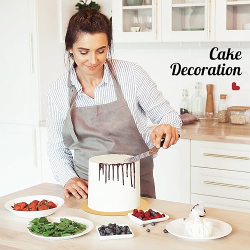 40 Pack Cake Boards Round 10 Inch Disposable Cake Plate Corrugated Cardboard Circles Cake Base Decorating Supplies (Gold 10")