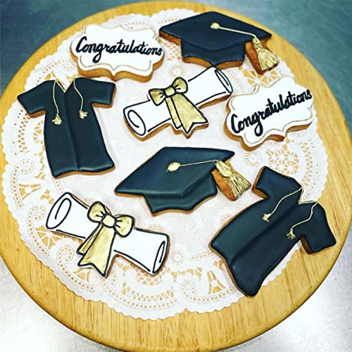 Graduation Cookie Cutters 6Pcs for Celebration Kitchen Baking - style: Graduation