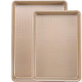 Cookie Sheets, 2 Pack, Quarter (9x13in) & Jelly Roll (10x15in)