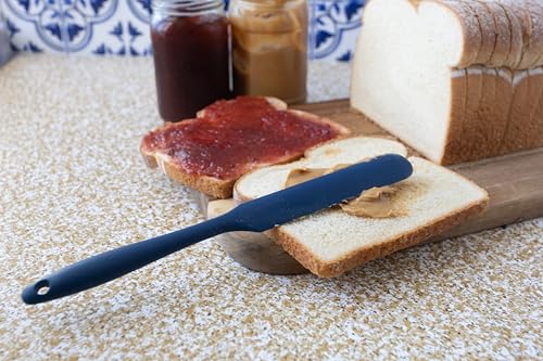 Fox Run Silicone Icing Spatula, Navy Spatula Spatula Spreader, 9"