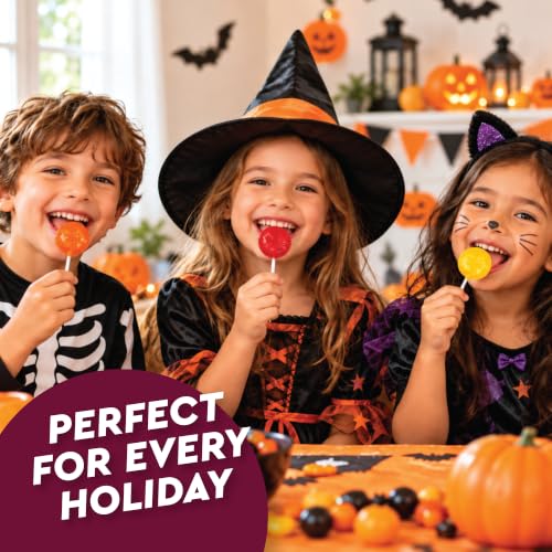 Classic Flat Lollipops, Individually Wrapped, 5 Assorted Fruit Flavors, 2lb