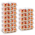 NPLUX 12 Count Cupcake Containers 6 Pack Clear Plastic Cupcake Boxes