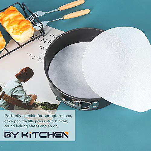 BYKITCHEN 200pcs 10 Inch Round Parchment Paper for Cake Pan, Tortilla Press - size: 10inch