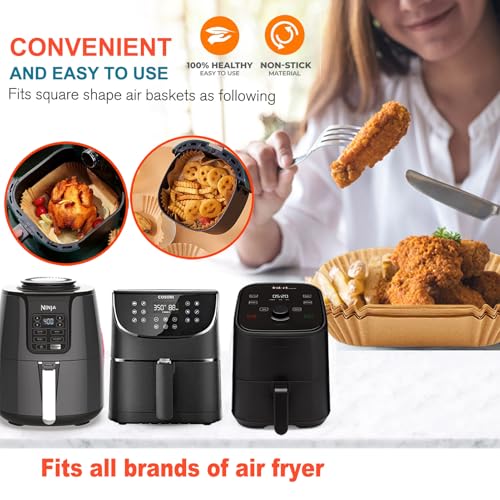 Air Fryer Liners Disposable for Instant Pot Vortex Plus 6QT XL Air Fryer - size: 8" Square 200 pcs
