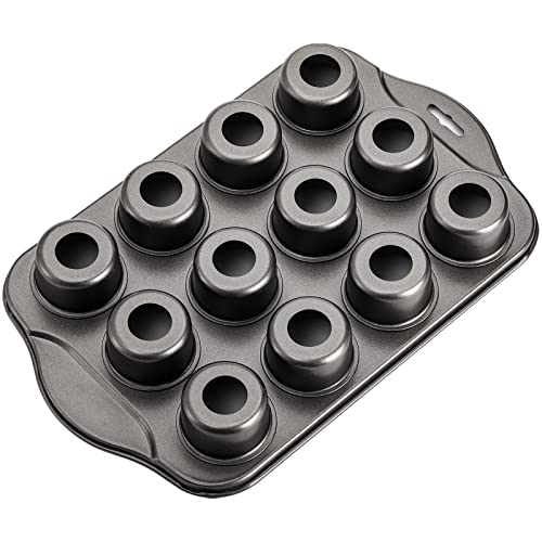 Tosnail 12 Cavity Mini Cheesecake Pan with 24 Pieces Removable Bottom