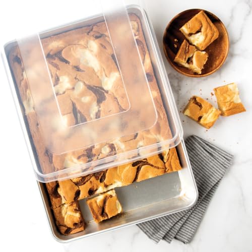 Nordic Ware Natural High Sided Sheet Cake Pan, Silver