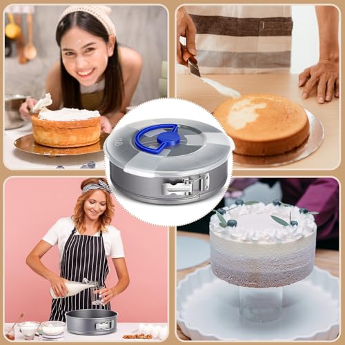 Teenyyou 1 Pcs 9 in Non Stick Springform Cheesecake Pan with Lid - size: about 9 x 2.5 inches