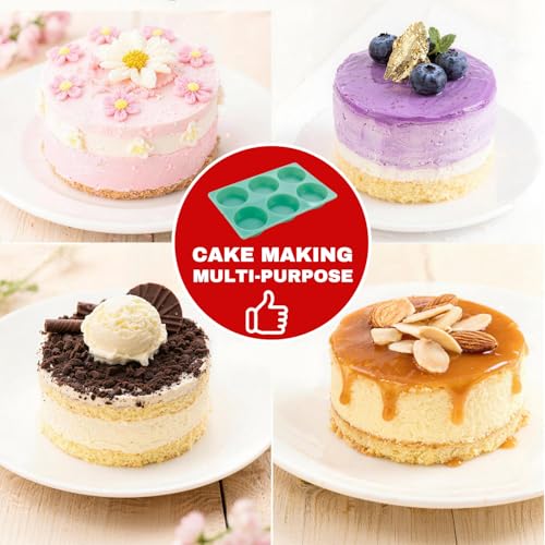 3 Pack Silicone Molds, 18-Cavity Round Deep Resin Coaster Mold for Resin, Easy to Pop, Nonstick, for Epoxy Resins, Muffin Pans for Baking, Egg Bite, Cups Mats, DIY Craft Making