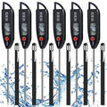 Copkim 6 Set Digital Food Thermometer Long Probe Instant,Black - color: Black