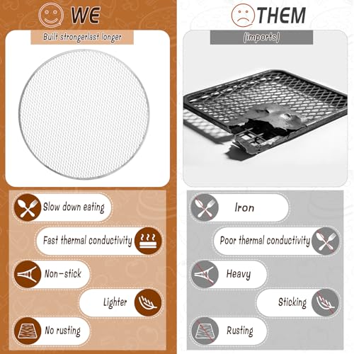 3 Pcs Pizza Screen, 10 Inch Pizza Pan for Oven, Nonstick Pizza Tray for Oven, Dishwasher Safe(3 PCS 10 inch) - size: 3 PCS 10 inch