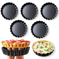 8 Pack Mini Tart Pans 4 Inch with Removable Bottom Round Nonstick Deep Quiche Pan, Heavy Duty Perfect for Baking Fruit Tarts, Quiches & Dessert - size: 4 Inch