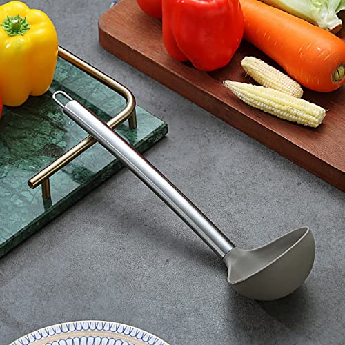 Berglander Non-stick Silicone Soup Ladle, Dishwasher Safe, Easy to Clean - style: g. Ladle