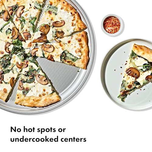 OXO Good Grips Non-Stick Pro Clear Coated Metal Bakeware Pizza Pan, Baking Sheet - style: 15in Pizza