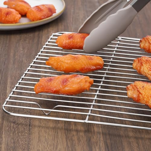 Homikit 2 PCS Cooking & Baking Cooling Rack,15 x 11 Inch Stainless Steel - size: 15.2*11.2 Inch