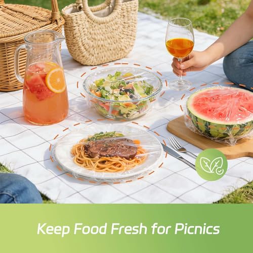 Reusable Plastic Bowl Covers for Bread Proofing, Food Storage, Shower Cap