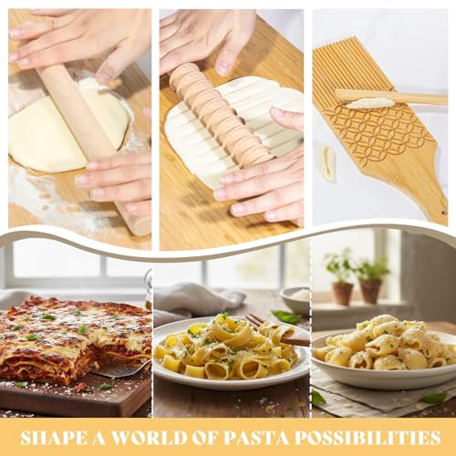 13Pcs Wood Pasta Making Kit - color: 13 PCS