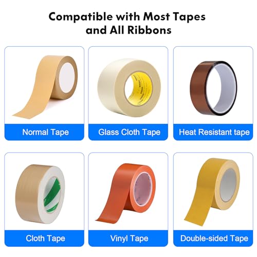 Ribbon Cutting Machine, Semi-Automatic Tape Dispenser, 6-60mm Width, 5-999mm Length, Ideal for Shipping, Schools, Restaurants, Business & Home