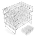 E-far Cooling Rack 15”x10”, 4-Tier Collapsible for Cooking and Baking