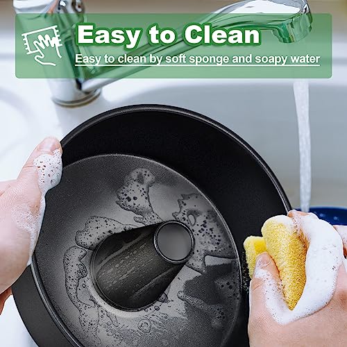P&P CHEF Angel Food Cake Pan, 10” Tube Cake Pan Round Baking Tin, Black - color: Black