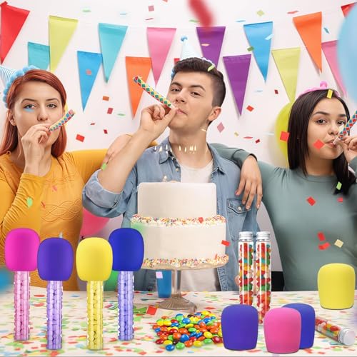24 Pcs Microphone Plastic Candy Tubes for Kpop Party(Candy Not Included)